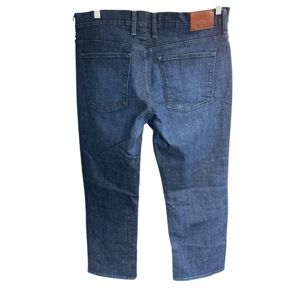 Mott & Bow Mott And Bow STRAIGHT CROSBY JEANS 36 X 30 Dark Blue Stretch Midrise - Picture 3 of 11